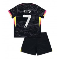 Camisa de Futebol Chelsea Pedro Neto #7 Equipamento Alternativo Infantil 2024-25 Manga Curta (+ Calças curtas)